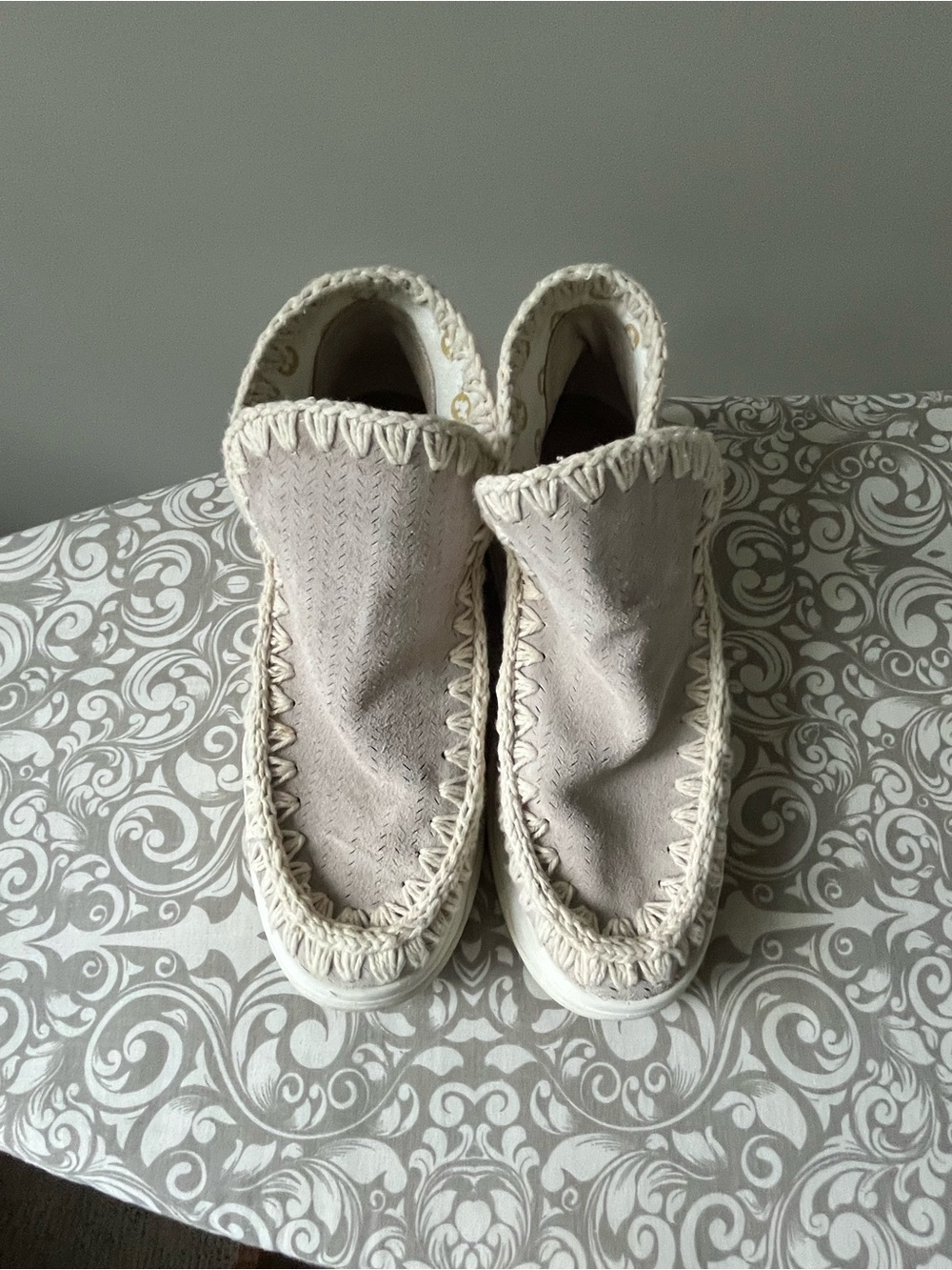 MOU Tan and White Summer Sneakers - Picture 6 of 8